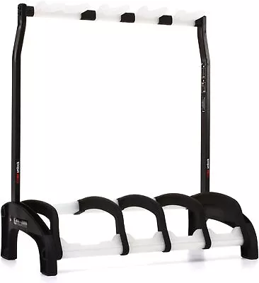 K&M 17534 Guardian 3+1 Multi Guitar Stand - Black With Translucent Supports • $249.99