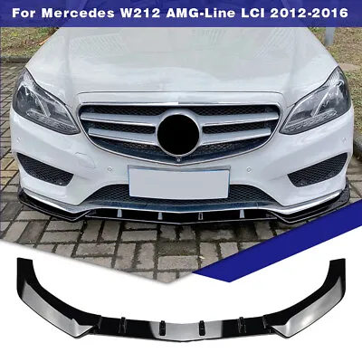 Front Bumper Spoiler Lip For Mercedes Benz E Class W212 Sport 2013-2015 2014 New • $68.39