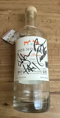 Bryan Cranston-aaron Paul Signed Dos Hombres Empty Bottle W/tag Beckett Bas • $375.06