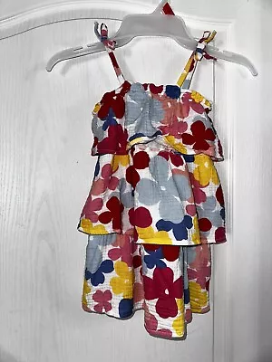Mudpie Floral Tiered Girls Dress Toddler Baby Size 3T • $13