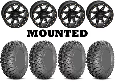 Kit 4 EFX MotoClaw Tires 28x10-14 On Quadboss Boss Lock Beadlock Black FXT • $1722.90