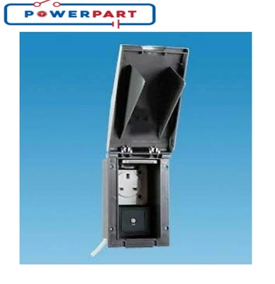 £23.95 • Buy Grey 13 Amp TND External Socket + Satellite F Caravan Camper Motorhome PO148