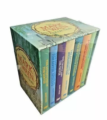 Mark Twain Collection 7 Book Box Set Gift Edition Hardcover NEW SHIPS FAST FREE • $58.95