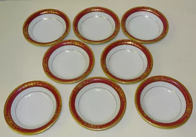 £9.99 • Buy Noritake  Goldmere Fruit Bowls X8   Red Gold   Tea  Set Dinner Service