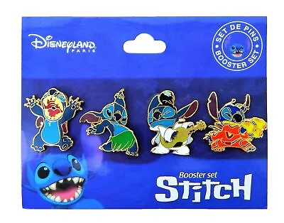 Stitch Booster Set Disney Authentic Trading Pin Set - 4 Total LE Pins -Brand New • $23.49