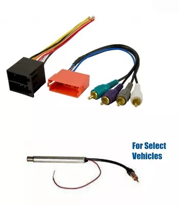 Bose/Monsoon Radio Install Stereo Wire Harness + Antenna Adapter Combo VW/Audi • $17.95