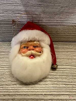 Vintage Santa Head Ornament 1960s? Christmas Ornament • $13.20