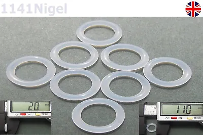 £1.99 • Buy 11mm OD  2mm CS O Rings Seal Silicone VMQ Sealing O-rings Washers  Last Few Left