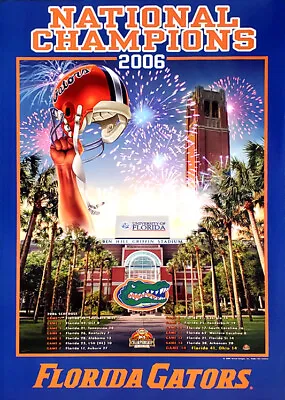 Florida Gators Football 2006 NCAA NATIONAL CHAMPIONS Vintage 24x36 Wall POSTER • $20.24