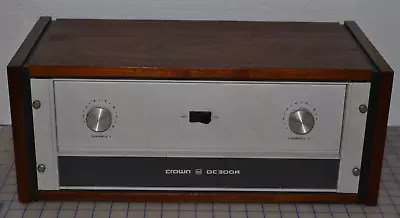Vintage Crown DC300A Stereo Power Amplifier W/ Wood Cabinet - Excellent!! • $499.99