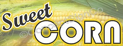 3'x8' SWEET CORN BANNER Outdoor Sign LARGE Farm Fresh Stand Farmers Market Cob • $68.49