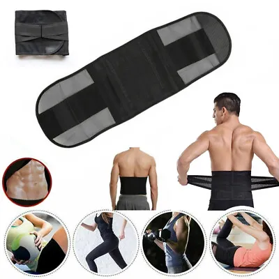 Man's Waist Trainer Cincher Trimmer Gym Sauna Sweat Bands Sport Belt Body Shaper • £6.69