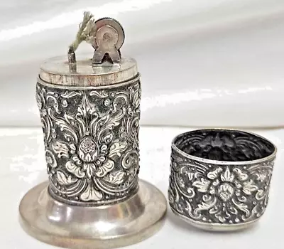 Vintage 800 Silver White Metal High Relief Eagle Book Decorative Table Lighter • $7.50