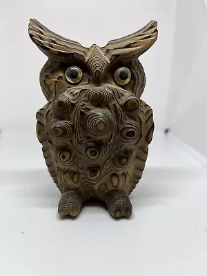 Hand Carved Wood Owl 4inch MID CENTURY MODERN 4” Tall • $7.91