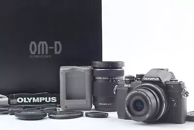 Count 198 Olympus OM-D E-M10 Mark II Black 16.1MP EZ 14-42 40-150 Lenses JAPAN • $924.10