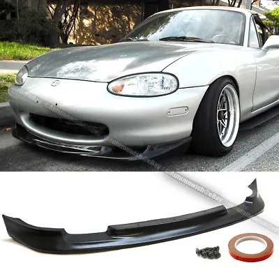 For 99 00 Miata MX-5 GV Style PU Front Bumper Chin Lip Body Kit Ground Effect • $88.99