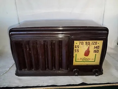 Vintage 1947 Automatic Radio Mfg. Corp  Radio Model 802B Works • $79