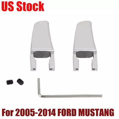 For 2005-2014 FORD MUSTANG GT BILLET SEAT RELEASE LEVER PAIR Silver • $14.59