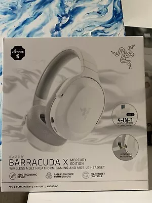 Razer Barracuda X Mercury Edition Wireless Gaming Headset White + Headset Stand • $70