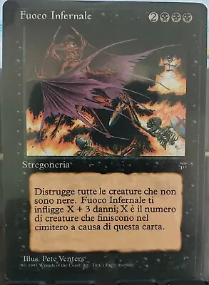 Legends - Italian - Hellfire - MTG - Magic The Gathering - NM - Fuoco Infernale • $39.95