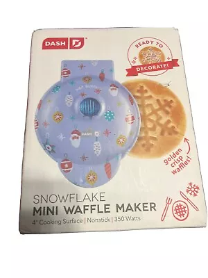 Dash Snowflake Mini 4” Non-Stick Waffle Maker • $5.75