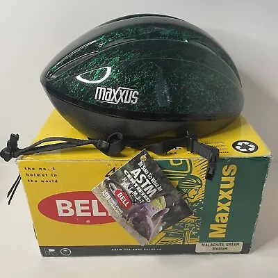 Bell Maxxus Bike Helmet - Size Medium Malachite Green Vintage Bicycles Helmet • $34.99