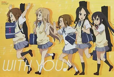 Poster Promo K-ON Bungaku Shoujo Anime Yui Ritsu Tsumugi Akiyama Mio Azusa  • $13.99