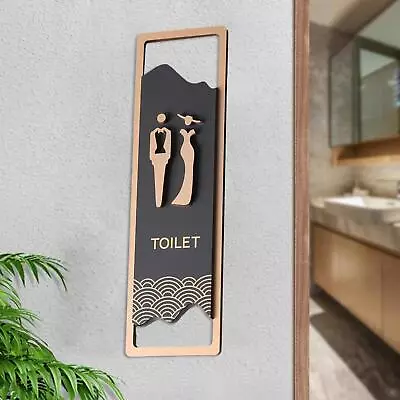 Toilet Sign Acrylic Bathroom Sign For Cafe Commercial Public • £9.50