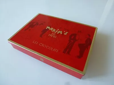 Maxim's Chocolates Paris France Box Tole Litho Pub Antique Tin Box • $4.78