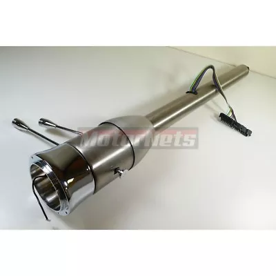 30  Brushed Stainless Tilt Steering Column Floor Shift No Key Street Hot Rod GM • $309.96