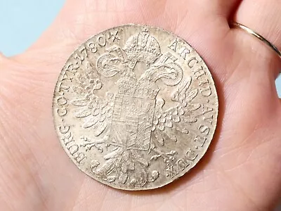 1780 Austria Silver Maria Theresa Thaler Coin MODERN RE-STRIKE Dull Finish #VR77 • £44.20