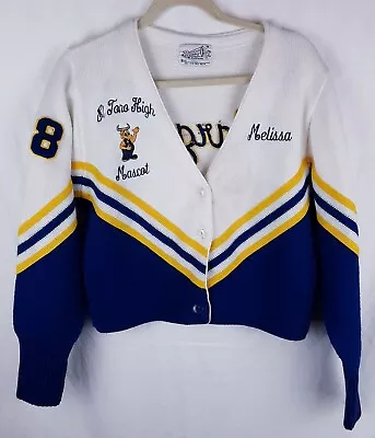 Vintage Varsity Sweater Cheerleader Uniform Medium El Toro High School 1990s 98 • $46.86