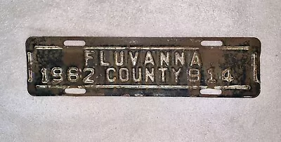 1962 Fluvanna County Virginia License Plate Tag Topper-Ford Chevrolet Dodge • $199.99