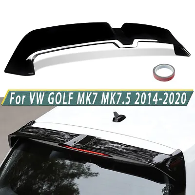 Gloss Black Rear Trunk Roof Spoiler Lip Wing For VW Golf MK7 MK7.5 2014-2020 • $66.99