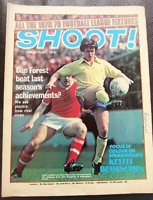 £1.99 • Buy SHOOT Magazine  12th August 1978  /  Bryan Flynn Cover  / 12 Aug 78