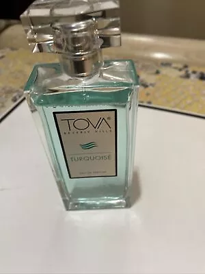 Vintage Perfume Tova Beverly Hills Turquoise Scent Perfume Mostly Full Bottle  • $34