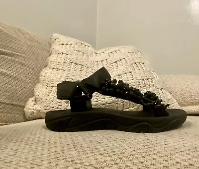 Rare ZARA Beaded Sandals Sz 37 • $50