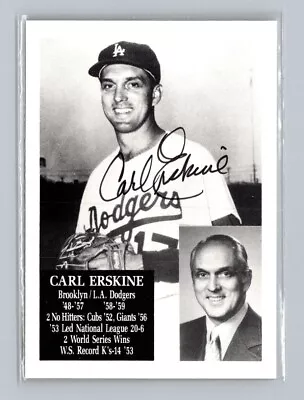 1990 Star Financial #NNO Carl Erskine In Person AUTO • $4.99