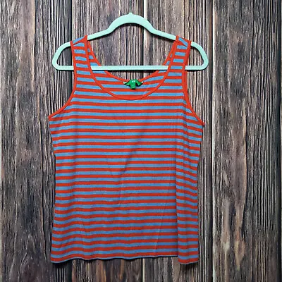 $4.97 • Buy DIP - Tank Top - SIZE XL WOMENS  - Red/Blue, Stripped, Summer