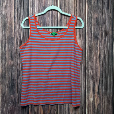 $4.97 • Buy DIP - Tank Top - SIZE XL WOMENS  - Red/Blue, Stripped, Summer