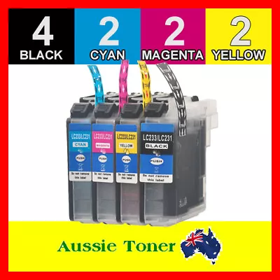 10x Ink LC-233 LC233 For Brother MFC-J480DW MFC-J5320DW MFC-J5720DW MFC-J680DW • $28.80