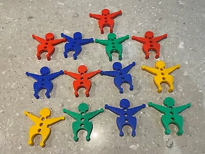 13 X Vintage 1950s Archer Plastic Interlocking  Clown Toys.  VGC. 7cm T X 8cm W • $10