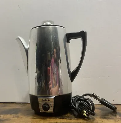 Vintage Sunbeam CoffeeMaster Automatic Percolator Model AP-11A Chrome USA Made • $30