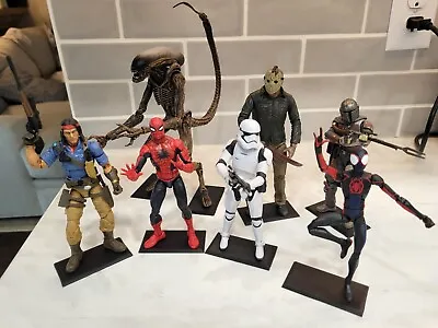 12 PK Figure Stands NECA Star Wars BS Marvel Legends G.I. Joe 3.2 Mm • $9.95