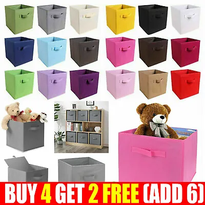 Foldable Storage Boxes Collapsible Box Boxes Home Clothes Organizer Fabric Cube • £12.09