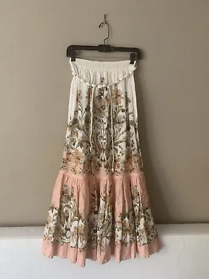 NWT Auth Zimmermann  Chintz Tiered Maxi Skirt Size AU 2 • $380