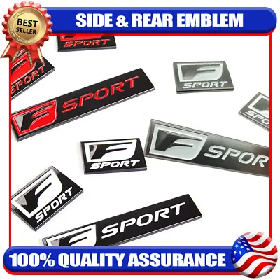 $14.89 • Buy 3PC F-Sport Trunk Lid Fender Bumper Roof Badge Emblem For IS-F GS F RC IS250 350