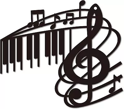 CREATCABIN Metal Wall Art Music Note Decor Wall Hanging Plaques Ornaments Iron  • £16.45