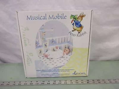 Beatrix Potter Peter Rabbit Wooden Crib Musical Mobile Baby New In Box 2001 Set  • $32.08