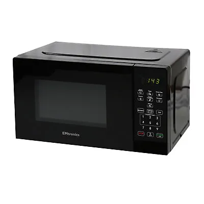 EMtronics 25 Litre Black 900W Microwave With 1000W Grill Timer And Preset Menu • £74.99